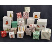 Calendrier de l'Avent avec ficelle et 24 boîtes