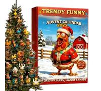 Calendrier de l'Avent avec pendentif de Noël - 2D réutilisable 24 jours - Calendrier pendentif à thème pour l'Avent | Pour la famille des amoureux des animaux arbre fenêtre