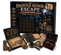 Calendrier De L'Avent Aventure MystéRieuse (24 Jours) - Jeu D'éNigmes FaçOn Escape Game Pour NoëL - Histoire Immersive Avec 24 Indices Et RéVéLation Finale - Pour Familles, Ados Et Adultes，D