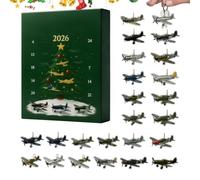 Calendrier de l'Avent Avion Noël 24 Jours Décorations D'Avion