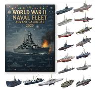 Calendrier De L'Avent Avions/Chars/Navires de guerre, Compte À Rebours De Noël 24 Jours, 24 Mini-Avions De Chasse À Déballer, Cadeaux Surprises pour Collectionneurs De Maquettes