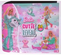 Barbie Calendrier de l’Avent Cutie Reveal – 1 poupée, 24 surprises, changements de couleur (HJX76)