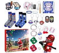 Calendrier de l'Avent Baseball de,24 Jours D'Accessoires De Sport De Balle - Calendrier de Décompte de l'Avent Sportif | Pour Fans Joueurs Saison Des Fêtes Activité