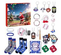 Calendrier De L'Avent Baseball Noël 2025 | 24 Jours Décorations Sportives,Calendrier De Compte À Rebours De Cadeaux De Sports,pour les Passionnés, Joueurs, Membres d'Équipe, Familles et Activité pour
