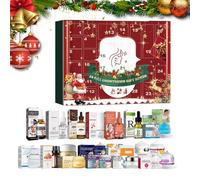 Calendrier de l'Avent Beauté | Coffret Cadeau Noël 2025 Soin Visage Femme 24 Jours | Produits Hydratants Festifs pour Sœur Copine Amie Famille Mère Ado Adulte | Utilisation Quotidienne et Voyage