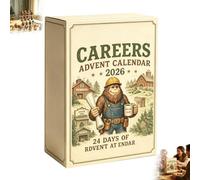 Calendrier de l'Avent Bigfoot 2026 - 24 jours plein d'aventures sauvages | Mini figurine en acrylique 2D - Figurines de collection - Calendrier de l'Avent à compte à rebours de Noël - Cadeau pour les