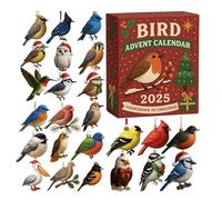 Calendrier De L'Avent Bird 2025, 24 Jours Ornements D'oiseau Compte À Rebours De Noël Calendrier, 2D Birds Acrylique Decor Suspendu Pour Les Amoureux De La Nature Et Les Amoureux Des Oiseaux