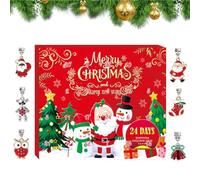 Calendrier de l'Avent Bracelet de Noël avec Compte à Rebours Bracelet à | Calendrier Compte à Rebours de l'Avent 24 Jours Noël Pour Toutes Les Filles Adolescen