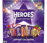 Calendrier de l'Avent Cadbury Heroes 230g, Le cadeau de Noël parfait, Découvrez, interagissez et profitez-en, Lot de 2