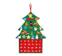 Calendrier De L'Avent - Calendrier De L’Avent En Feutre Pour Arbre De Noël 24 Jours, Décoration Murale Suspendue Avec Poches Dessins Animés - Compte À Rebours De Noël Réutilisable Pour