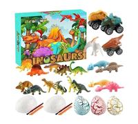 Calendrier de l'Avent, calendrier de l'Avent 24 jours, jouets dinosaures réalistes, pour la décoration de fêtes de Noël et d'anniversaire, pour les jeux, la collection et les fins d'apprentissage