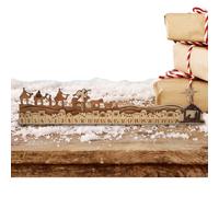 Calendrier de l'Avent - Calendrier en Bois Pour Compter les Jours Jusqu'à Noël - Création Centrale Détaillée en Bois pour Filles,Bureau Appui de Fenêtre Étagère Manteau Fête