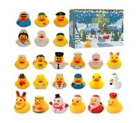 Calendrier de l'Avent Canard en Caoutchouc 2026 - Canard Squeezy à Hausse L | Calendrier de compte à rebours de Noël de 24 jours, calendrier de Noël pour la récompense de classe à la maison d'e