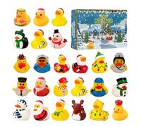 Calendrier de l'Avent Canard en Caoutchouc 2026 - Canard Squeezy à Hausse L | Calendrier de compte à rebours de Noël de 24 jours, calendrier de Noël pour la récompense de classe à la maison d'e
