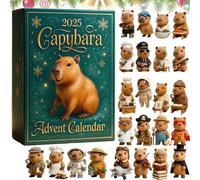 Calendrier De L'Avent Capybara,Avec 24 Pendentifs Plats En Acrylique 2d Capybara,24 Capybara Advent Calendars, Décorations Sapin Noël, Cadeaux Noël Pour Amoureux Capybaras,Pour La Maison De Noël