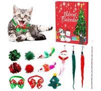 Calendrier de l'Avent Cat 24 PCS/Set Christmas Advent Calendar 2024 12 jours Cat Calendar Set avec divers jouets Interactive Christmas Advent Calendar Calendar pour les amoureux des chats