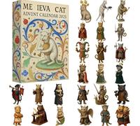 Calendrier de l'Avent Chat 2025, Calendrier de Compte à rebours de Noël 24 Jours 2025 avec 24 Figurines Chat,Cadeau pour Amoureux Chats,Amateurs d'animaux et Les collectionneurs,1Pcs