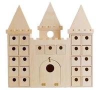 Artemio Château Calendrier de l'Avent à Décorer, Bois, Beige, 42,3 x 6 x 42 cm 14002296
