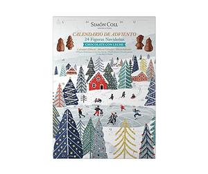 Calendrier de l'Avent Chocolat au Lait Chiffres 3D 216 grammes - 24 Barres de Chocolat