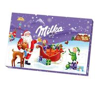 Calendrier de l'Avent chocolat - SVATV - 200 g - 24 chocolats - Chocolat lait - Coloré - Thème Noël - 2 x 39 x 25,9 cm