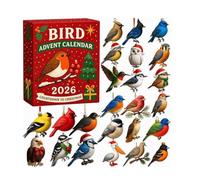 Calendrier de l'Avent chouette 24 jours de Noël (oiseau) | Mini figurine de chouette décorative avec compte à rebours quotidien, idéal pour les présentations d'arbre de Noël