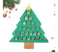 Calendrier de l'Avent Christmas Countdown Décoration Murale en Tissu en | Décompte les Fêtes de Noël Décoration Murale pour Bureau Étudiant Salon Maison