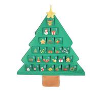 Calendrier de l'Avent Christmas Countdown Poche Murale en Tissu Forme de | Décompte les Fêtes de Noël Décoration Murale pour Bureau Étudiant Salon Maison