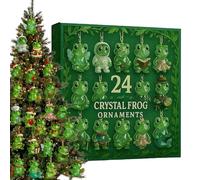 Calendrier de l'Avent - Coffret cadeau à thème, mini ensemble de figurines en acrylique | Collection de créatures forestières Affichage de vacances Calendrier d'ornement artistique pour la