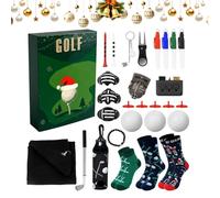 Calendrier de l'Avent Compte à rebours - 24 jours - Accessoires de golf, pour hommes et golfeurs, pour le sport et le jeu, pour l'entraînement, pour l'intérieur et l'extérieur, pour les fêtes à la