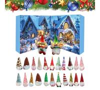 Calendrier de l'Avent - Compte à rebours de 24 jours - Décoration pour poupée lutin et cheminée - Remplissage pour la chaussette de vacances, pour les rituels quotidiens, comme photo pour