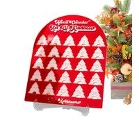 Calendrier de l'Avent,Compte à rebours de 25 Jours Milieu Décoration,Centre de Table de Noël Acrylique | Pour Adultes Noël Salon Chambre Étagère Poêle Fête