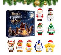 Calendrier De L'Avent Compte À Rebours De Noël 9 Figurines De Bureau