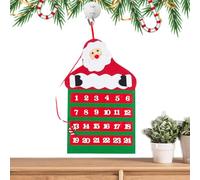 Calendrier de l'Avent compte à rebours de Noël Calendrier de l'Avent chrétien pour la maison familiale Décoration de compte à rebours de vacances Crèche de Noël traditionnelle Calendrier de l'Avent en