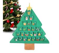 Calendrier de l'Avent Compte à Rebours de Noël Décoration Murale en Tissu | Décompte les Fêtes de Noël Décoration Murale pour Bureau Étudiant Salon Maison