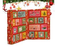 Calendrier De L'Avent Compte À Rebours Des Fêtes Kit Créatif Broderie DIY | Kit de Décoration Fait Main Pour Adultes Débutants Petits Cadeaux pour Bas de Noël Souvenirs Fête