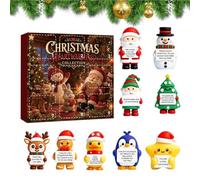 Calendrier De L'Avent Compte À Rebours Noël 9 Pièces Figurines De Bureau