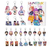 Calendrier de l'Avent Cool Hunter 2025-24 Portes avec Porte-Clés en Acrylique 2D, Coffret Mystère à Collectionner pour Ados et Fans (26x18 cm)#7