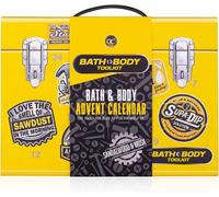 Calendrier De L'Avent Cosmétique Pour Hommes Avec 24 Produits De Soins Comprenant Une Lotion Pour Le Corps Après-Ra , Savon, Gel Douche, Soins De La Barbe[L918]