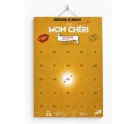 Calendrier de l'Avent couple 25 défis Format A3 (chéri) | Cadeau Original pour Toute l'Année, À Offrir Avant ou Après Noël ou Saint-Valentin, Crochet inclus