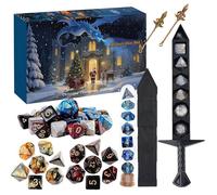 Calendrier de l'Avent D&D 2025 : 24 dés mystère pour Donjons et Dragons, M-T-G - Jeux de rôle sur table