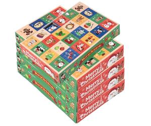 Calendrier de l'Avent de 5pcs 24 jours Calendrier l'avent Noël avec 24 boîtes vides Rendez vos propres cadeaux Noël anniversaire pour les enfants