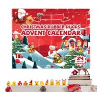 Calendrier De L'Avent De Caoutchouc Duck - Kids Bath Duck Christmas Countdown 24 | Calendriers De Compte À Rebours De 24 Jours De Vacances | SCUCKS SCAMINI SCAPLIERS CONDUIT POUR DEORE FÊTES JOURS