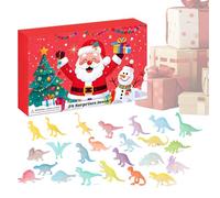 Calendrier de l'Avent de dinosaures 2025, jouet lumineux de 24 jours 2025, compte à l'arrière avec figurines de dinosaures réalistes, pour enfants, enfants, vacances, bureau, école