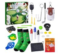 Calendrier de l'Avent de Golf 2025, 24 jours, calendrier compte à rebours noël, trousse à outils pratique pour débutant et golfeur