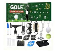 Calendrier de l'Avent de golf 2025, calendrier de compte à rebours de Noël de 24 jours avec balles de golf, tees et marqueurs de balle, etc., cadeau de vacances parfait for père, mari ou petit ami