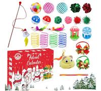 Calendrier de l'Avent de Jouets pour Chat Noël 2025 - Compteur De Noël Avec Jouets Variés Pour Chat | Cadeaux Festifs de Saison pour Femmes Hommes Adolescents Amoureux des Chats
