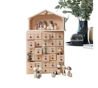 Calendrier de l'Avent de la Nativité | Décorations de Maison avec 25 Tiroirs - Calendrier de Compte à Rebours de la Nativité,Pour Adolescents Hommes Femmes Garçons Filles Cheminée Bibliothèque Café Ar