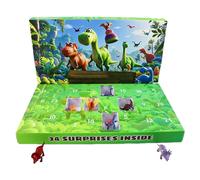 Calendrier de l'Avent de l'Avent pour compte à rebours | Kit de décoration de figurine réaliste de 24 jours | Activité d'apprentissage et de jeu amusante pour, tout-petits, garçons, filles