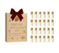 Calendrier de l'Avent de luxe, 24 parfums design pour homme et femme, coffret cadeau de beauté, mini kit de parfum de voyage, coffret cadeau de qualité supérieure pour Noël (1 lot de 24 pièces)