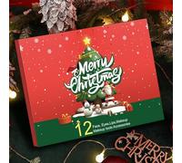 Calendrier de l'Avent de maquillage pour Noël, 12 jours de produits de maquillage, calendrier compte à rebours pour cosmétiques, pour femmes, occasions d'hiver, professionnels de routine quotidienne